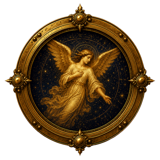 Angel medallion