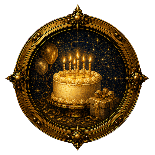 Birthday medallion