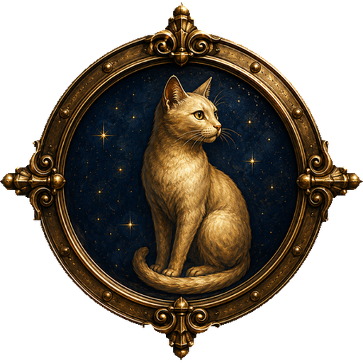 Cat medallion