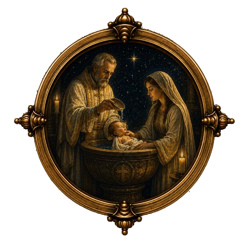 Christening medallion
