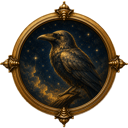 Crow medallion