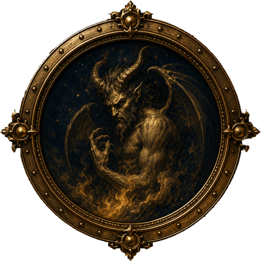 Demon medallion
