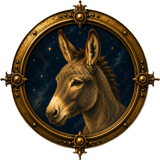 Donkey medallion