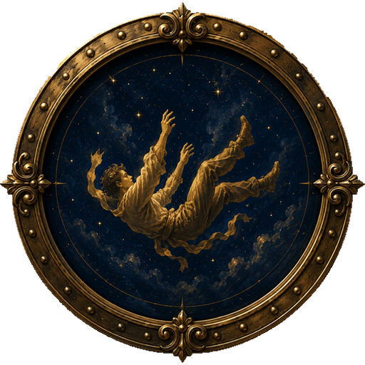 Falling medallion