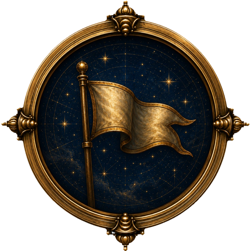 Flag medallion