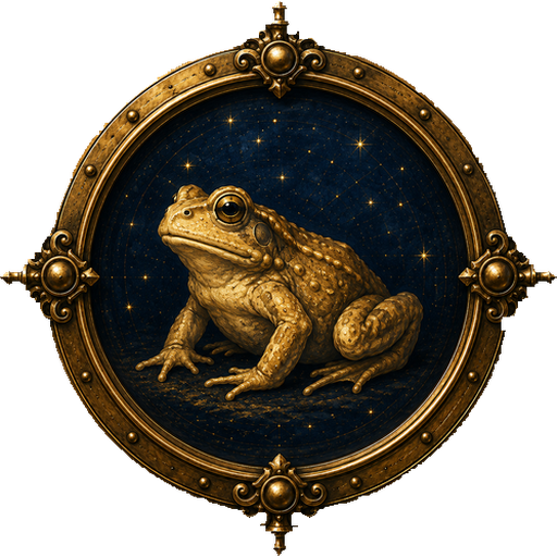 Frog medallion