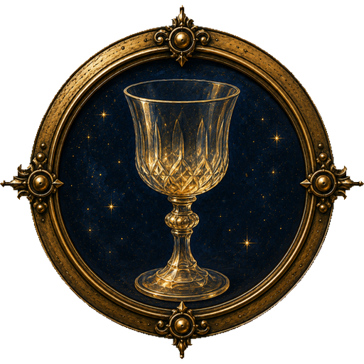 Glass medallion