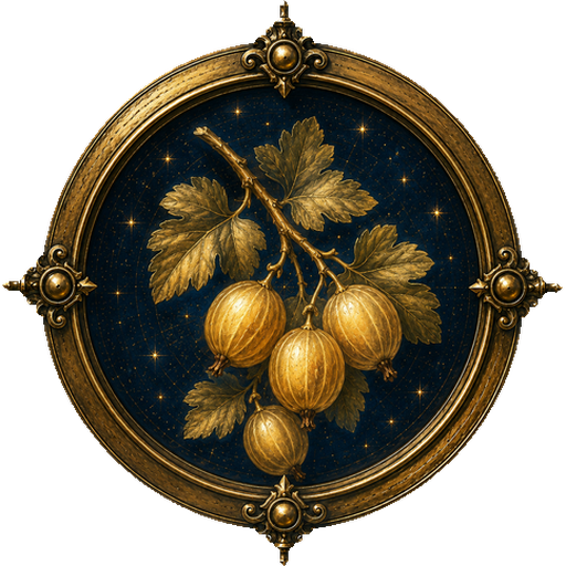Gooseberries medallion