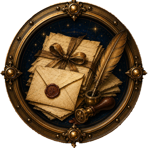 Letters medallion