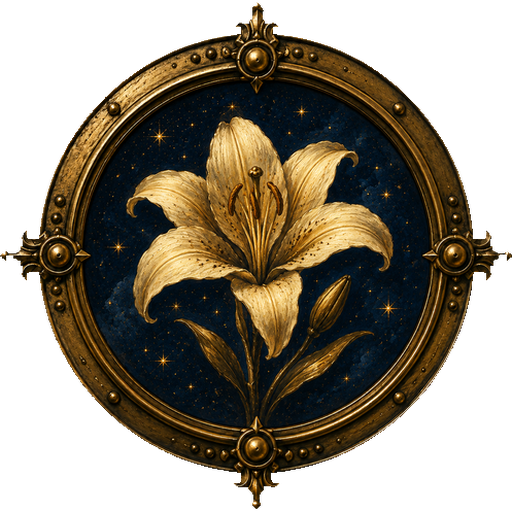 Lily medallion