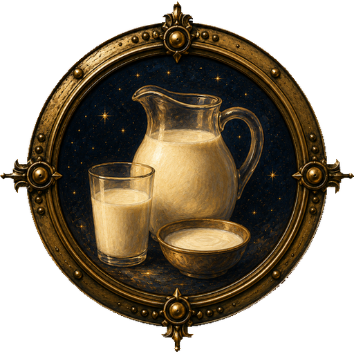 Milk medallion
