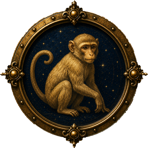 Monkey medallion