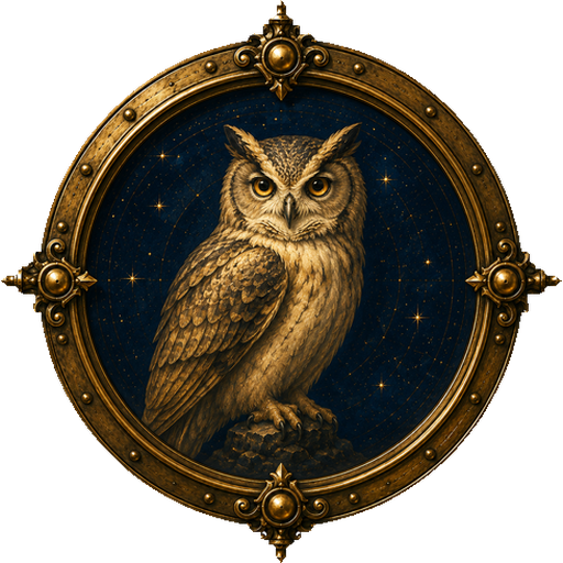 Owl medallion
