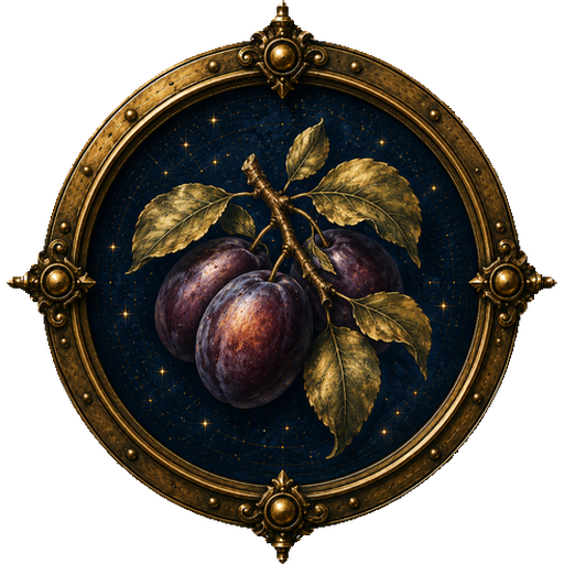Plums medallion