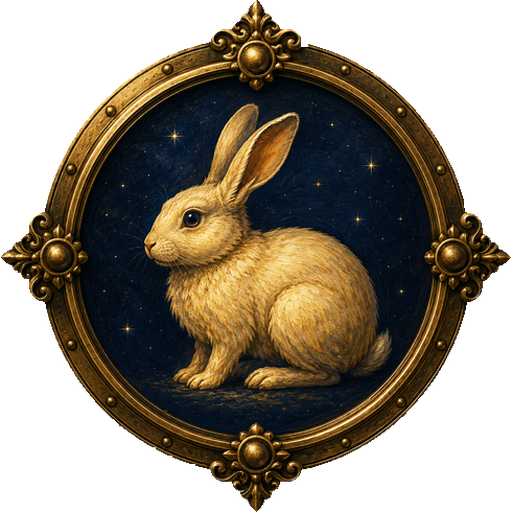 Rabbit medallion