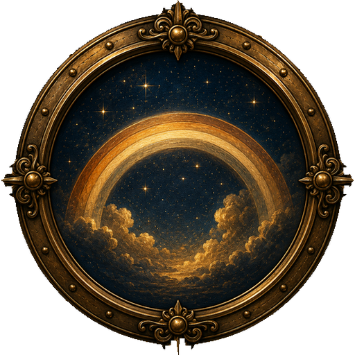 Rainbow medallion