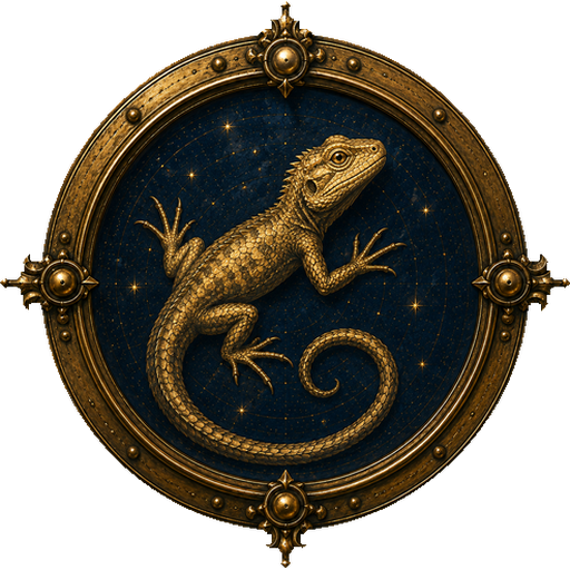 Reptile medallion