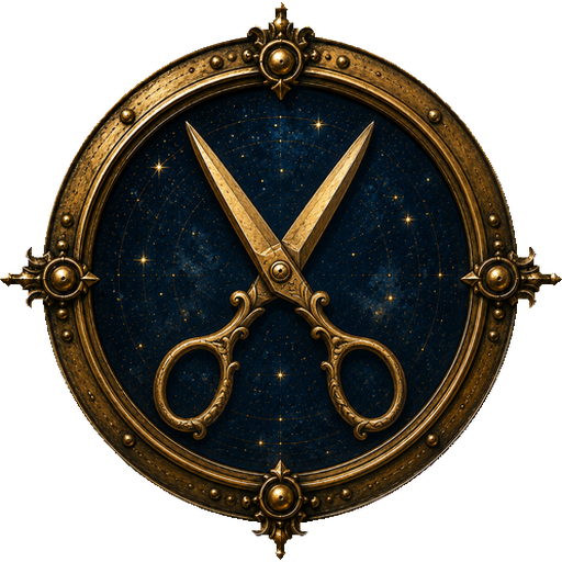 Scissors medallion