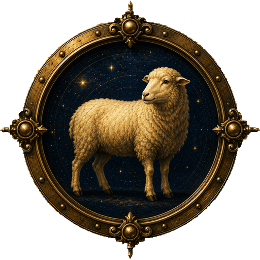 Sheep medallion