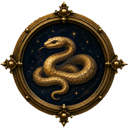 Snake medallion