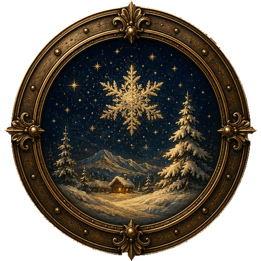 Snow medallion