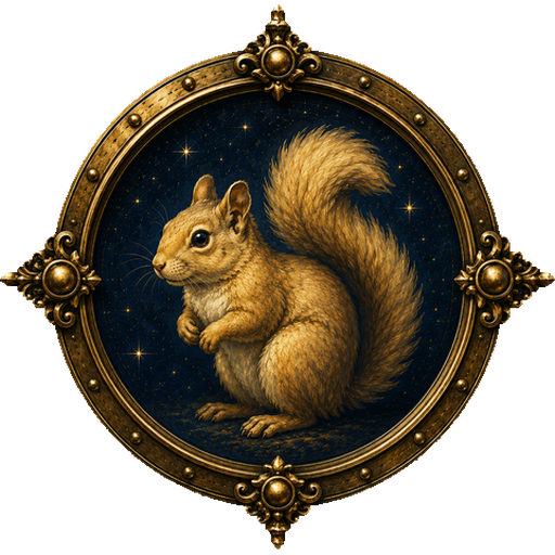 Squirrel medallion
