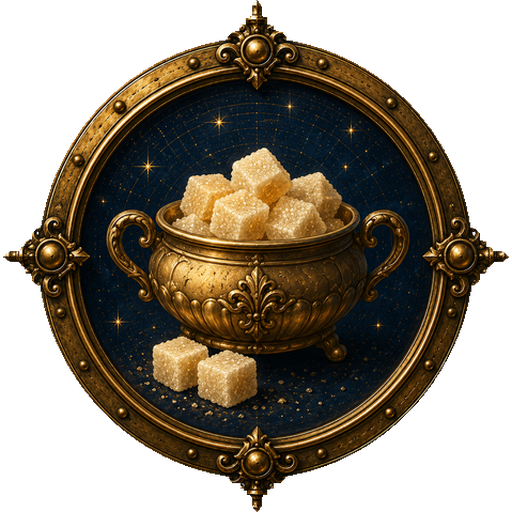 Sugar medallion