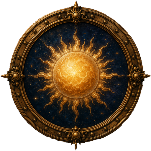 Sun medallion