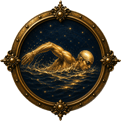 Swimming medallion