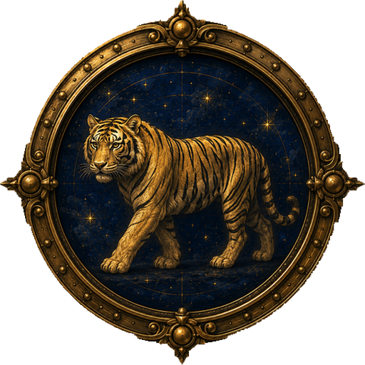 Tiger medallion