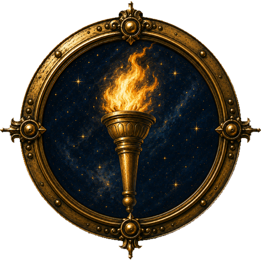 Torch medallion
