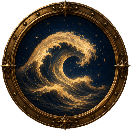 Wave medallion