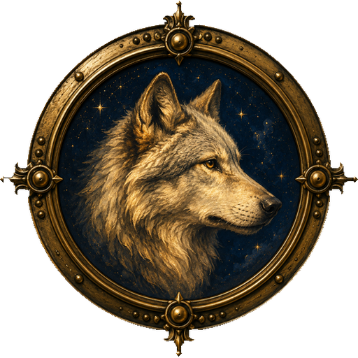 Wolf medallion